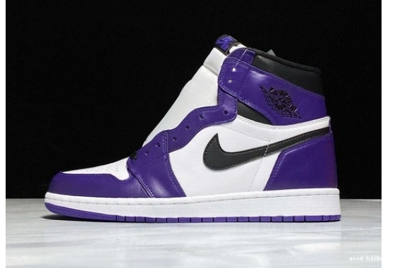 555088-500 Purple Retro 555088-500 High Jordan Air Court 1 White 0408